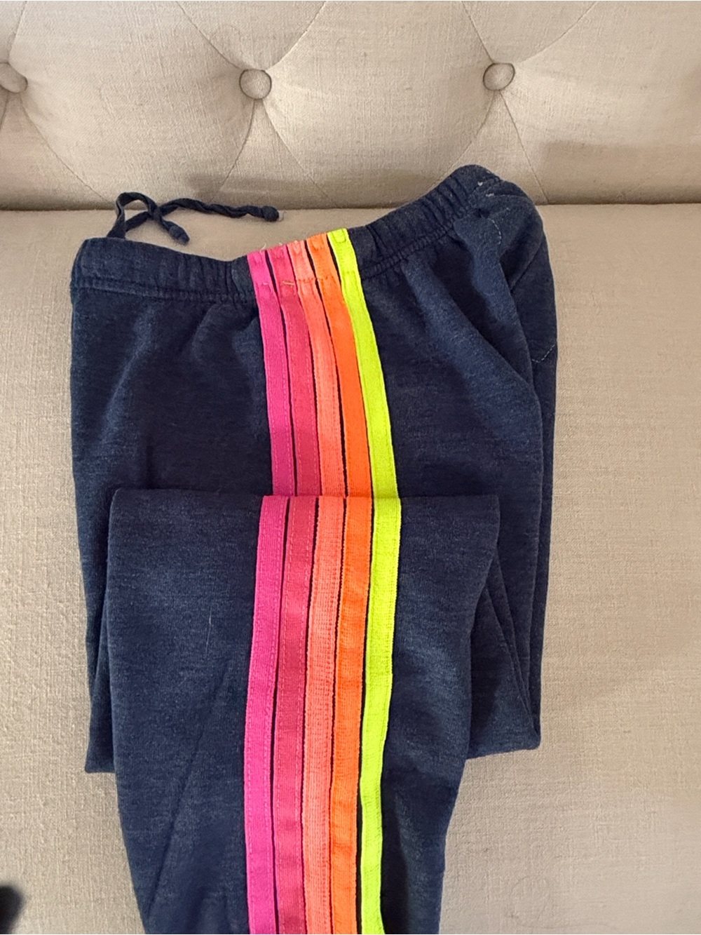 Aviator Nation 5 Stripe Sweatpants Navy. New condition
